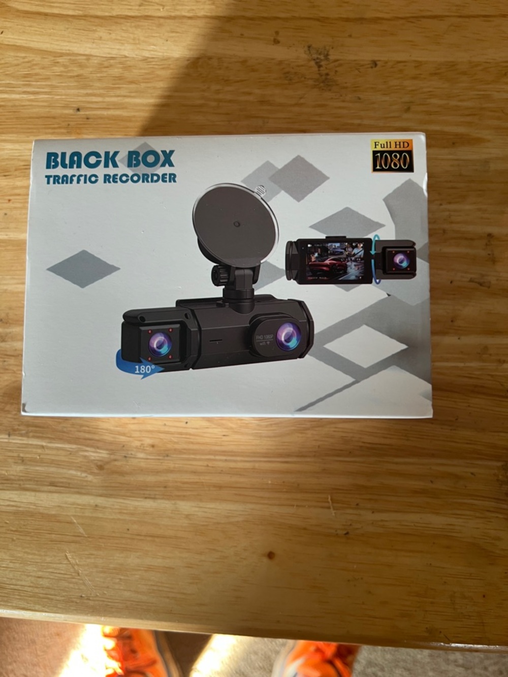 Dual-Lens On-Dash Car Camera - Black - Full HD 1080